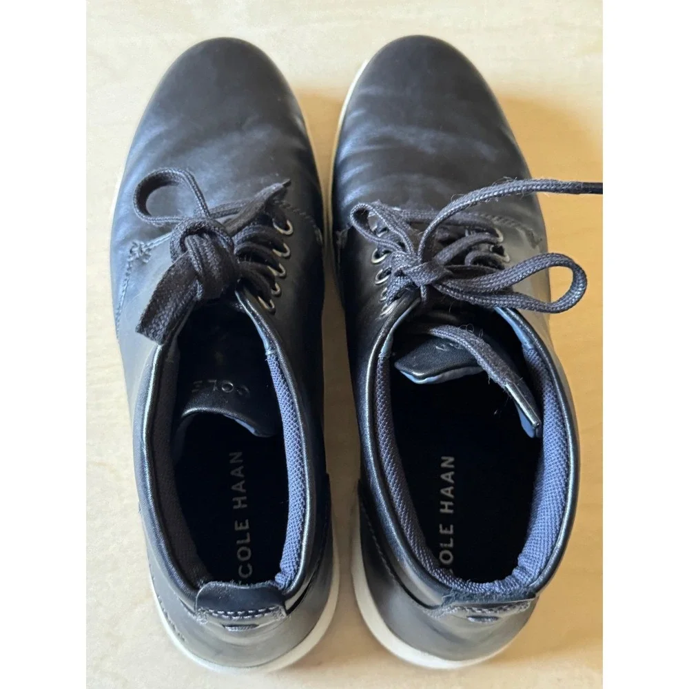 Cole Haan Mens Grand OS Black Leather‎ Chukka Boots C32240 Size 8.5 M
